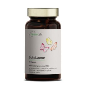 GuteLaune Kapseln von Neurolab Vital – Komplex mit L-Tryptophan, Griffonia (5-HTP) und B-Vitaminen für Psyche und Nervensystem.