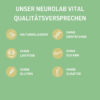 Die Qualitätsversprechen welche Neurolab Vital zum Produkt Omega-3 Krillöl gibt.