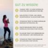 Eine Abbildung mit 5 gesundheitlichen Vorteile des Produkts RückenGesund von Neurolab Vital.