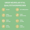 Die Qualitätsversprechen welche Neurolab Vital zum Produkt NachtRuhe gibt.