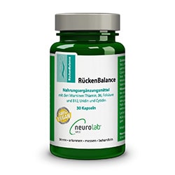 Das Bild zeigt die Verpackung von RückenBalance