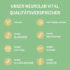 Die Qualitätsversprechen welche Neurolab Vital zum Produkt 7 Kräuter Elixier gibt.