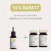 Eine Abbildung zum Produkt 7 Kräuter Elixier von Neurolab Vital, die darauf hinweist, dass es beim Kauf von 3 Produkten 10% Rabatt gibt.