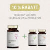 Eine Abbildung zum Produkt ZyklusBalance von Neurolab Vital, die darauf hinweist, dass es beim Kauf von 3 Produkten 10% Rabatt gibt.