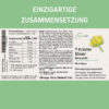 Ein Etikett zum Produkt 7 Kräuter Elixier von Neurolab Vital mit diversen Angaben wie Verzehrempfehlung, Zusammensetzung, Zutaten, Hinweise und mehr.